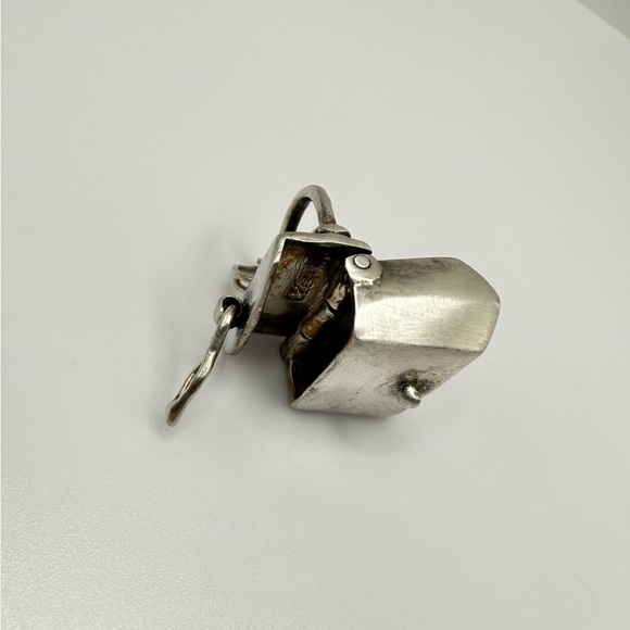 Vintage Sterling Silver Handbag Purse Charm 925 - Picture 8 of 10